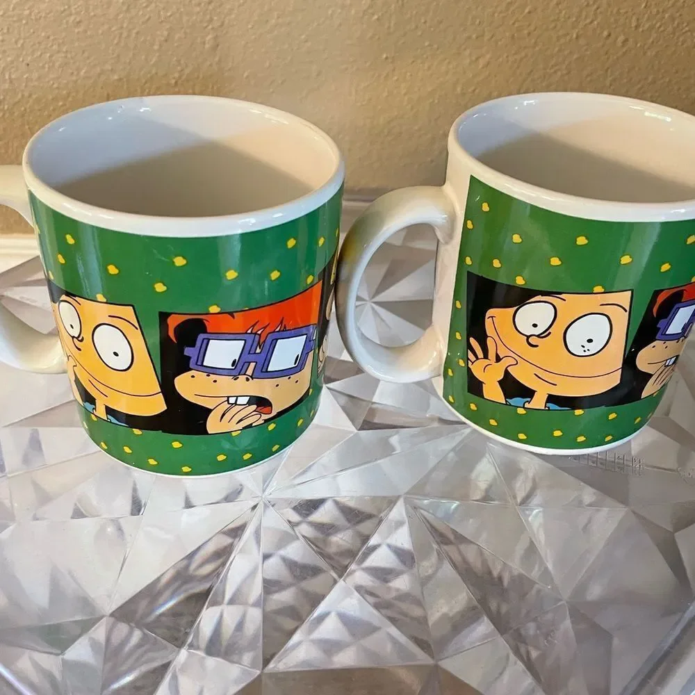 Nickelodeon 1997 Rug Rats Coffee Cups set of 2!